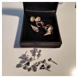 Assorted  earrings  some are sterling