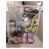 Glitter Christmas ornaments mostly new