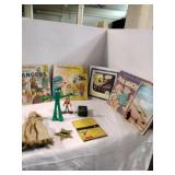 Vintage childrens toys and books
