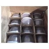 Libbey 1 dozen 4 3/8" bowls with lids - new