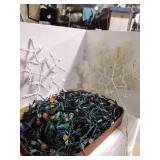 Christmas lights snowflakes decor