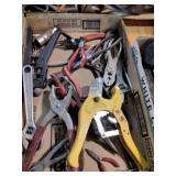 Tool lot of pliers and more
