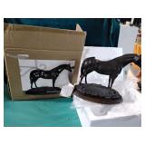 Equestrian standing horse statue