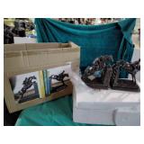 Equestrian horse jump bookends