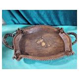 Horse themed resin serving tray