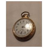 Illinois 17 jewels pocket watch railroad 10k GF