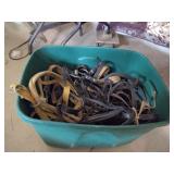 Bin of horse halters