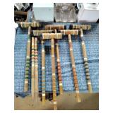 Wood croquet set