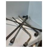 Crowbars and tire iron lot