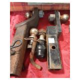 Trailer hitches and balls lot