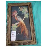 Mexican Feathercraft framed picture