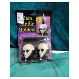 Alien candle holders