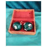 Pair of boarding balls