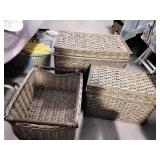 Wicker basket lot