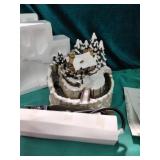 Thomas Kinkade "Stonehearth Hutch" waterfall