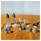 Assembled various salt and pepper shakers Assembled various salt and pepper shakers