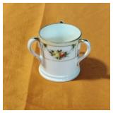 Nippon Floral Decorated 3 Handle Toothpick Holder Nippon Floral Decorated 3 Handle Toothpick Holder