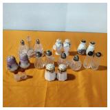 Assembled various salt and pepper shakers Assembled various salt and pepper shakers