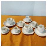 Thin porcelain white tea cups collection france Thin porcelain white tea cups collection france
