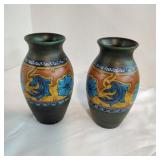 2 Anjer Gouda Holland vases 2 Anjer Gouda Holland vases