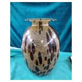Vintage large brown glass vase Vintage large brown glass vase