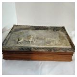 Jewelry or trinket box with horse top Jewelry or trinket box with horse top