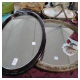 2 framed hanging mirrors 2 framed hanging mirrors