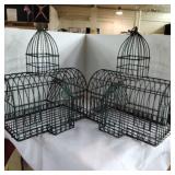 2 metal wire bird cage decor churches 2 metal wire bird cage decor churches