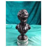 Vintage bronze boy bust Vintage bronze boy bust
