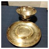 Gorham silverplated bowl and server Gorham silverplated bowl and server