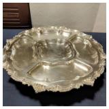 Large goldfeder silverplated lazy Susan Large goldfeder silverplated lazy Susan