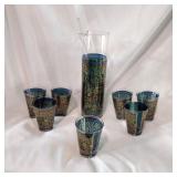 Georges Briard Signed mcm pitcher and glasses Georges Briard Signed mcm pitcher and glasses