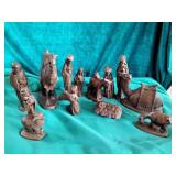 Chalkware nativity set Chalkware nativity set