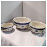 Gibson 3 piece floral mixing bowl set Gibson 3 piece floral mixing bowl set