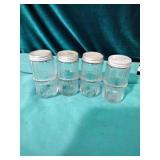 Glass spice jars
