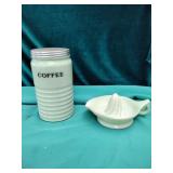 Vintage Coffee Container, Fruit Juicer