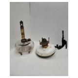 Antique oil lamps