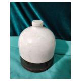old stoneware crock jar chicken waterer