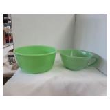 Jadelite pitcher / bowl