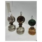 Pair of matching Yuksel Lambalari oil lamps