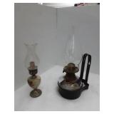 Pair of antique lamps