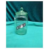 Vaseline Glass Sugar Container