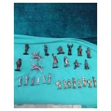 Antique metal and lead toy soldiers