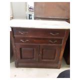 Antique Walnut Dresser Marble top