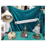 Vintage desk lamps