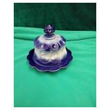 Vintage Pottery Butter Dish With Lid