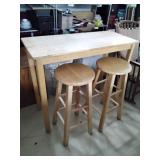 Small Space Table & Bar Stools