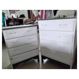 Retro White Dressers