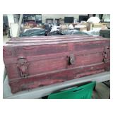 Vintage wood trunk