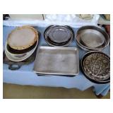 Assortment of Baking Pans & Servers